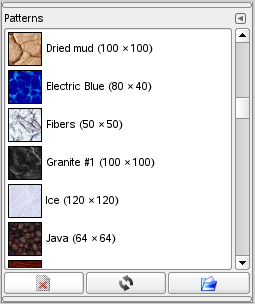 The Patterns dialog