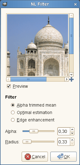 NL Filter options