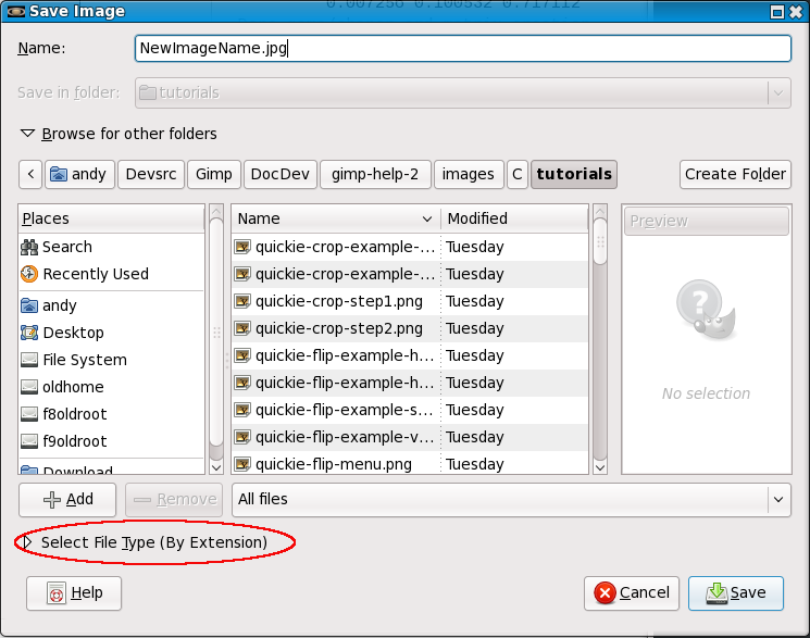 Save Image Dialog